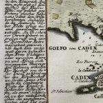 Mapa antiguo de Cádiz
