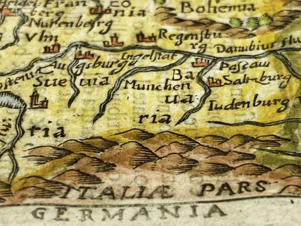 Mapa Antiguo de Alemania