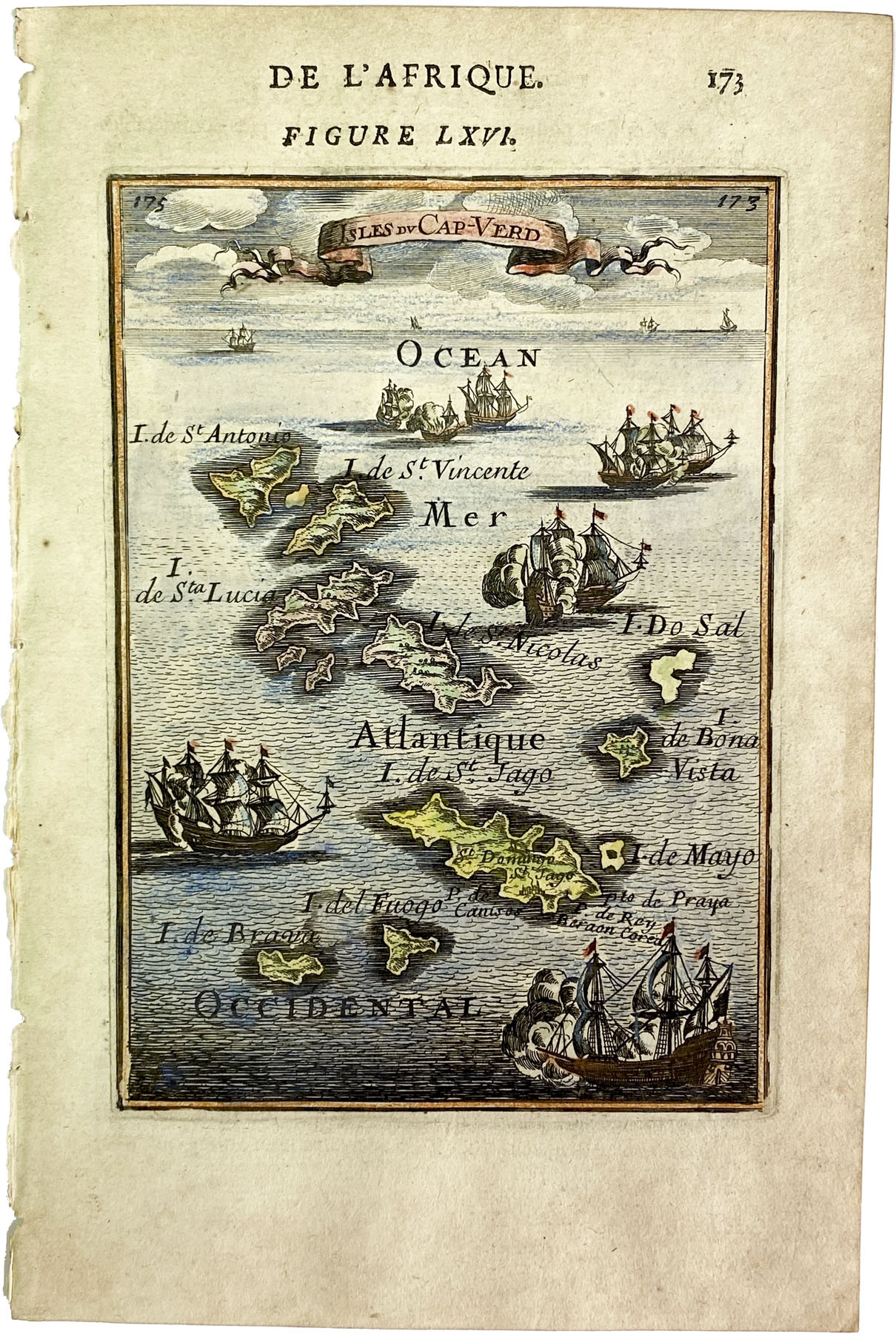 Mapa Antiguo de Cabo Verde