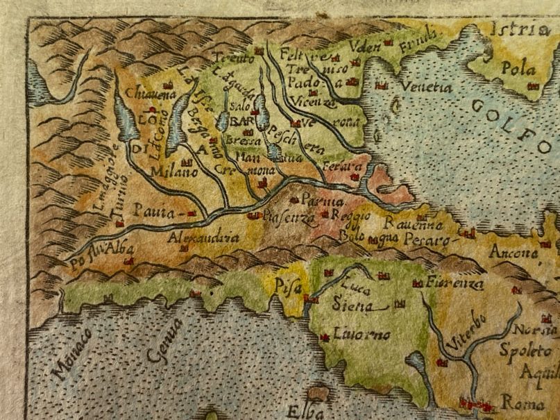 Mapa Antiguo de Italia