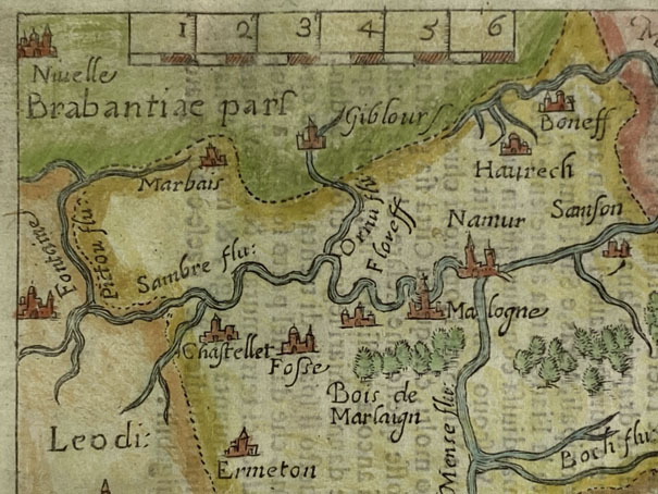 Mapa Antiguo de Bélgica