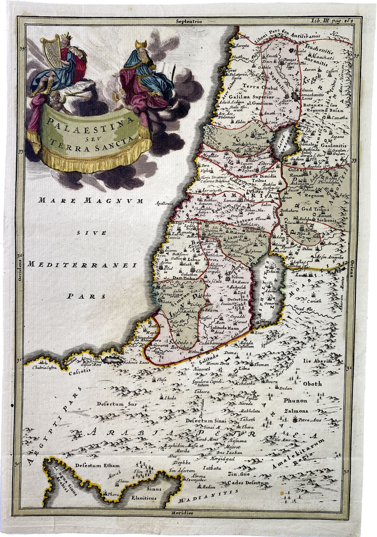 Mapa Antiguo de Palestina