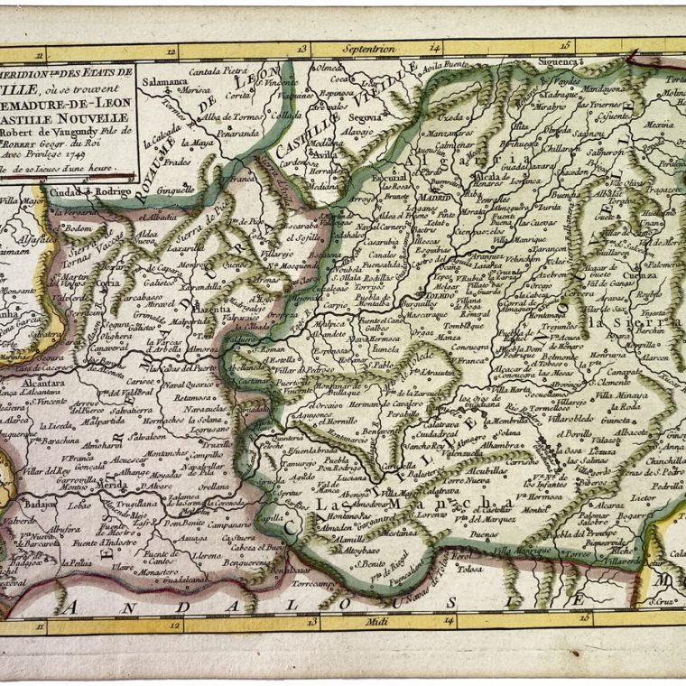 Partie Meridionale des Etats de Castille 1492 Maps