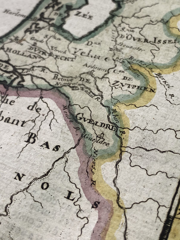 Mapa Antiguo de Países Bajos