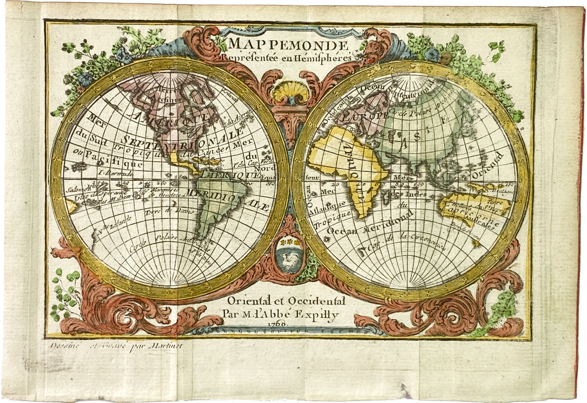 Mapa antiguo del mundo