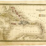 Mapa antiguo de Antillas