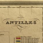 Mapa antiguo de Antillas