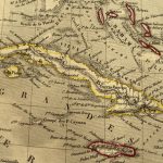 Mapa antiguo de Antillas