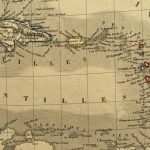 Mapa antiguo de Antillas