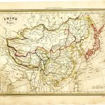 Mapa antiguo de China y Japón