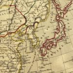 Mapa antiguo de China y Japón