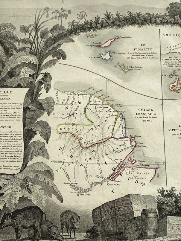 Mapa Antiguo de la Guayana