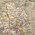 Mapa antiguo de Córcega Francia