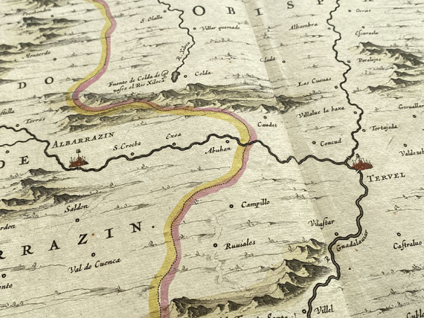 Mapa antiguo de Aragón