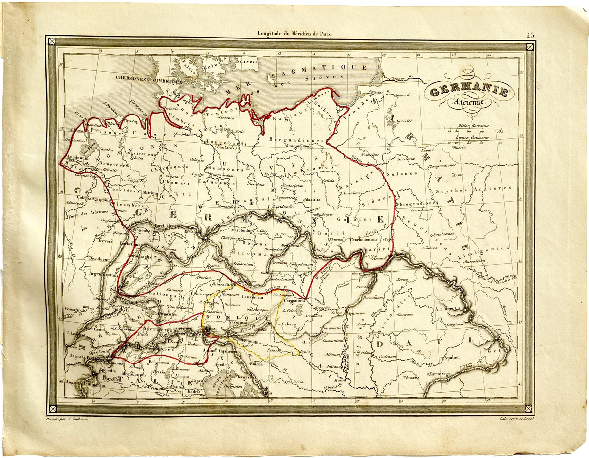 Mapa Antiguo de Alemania