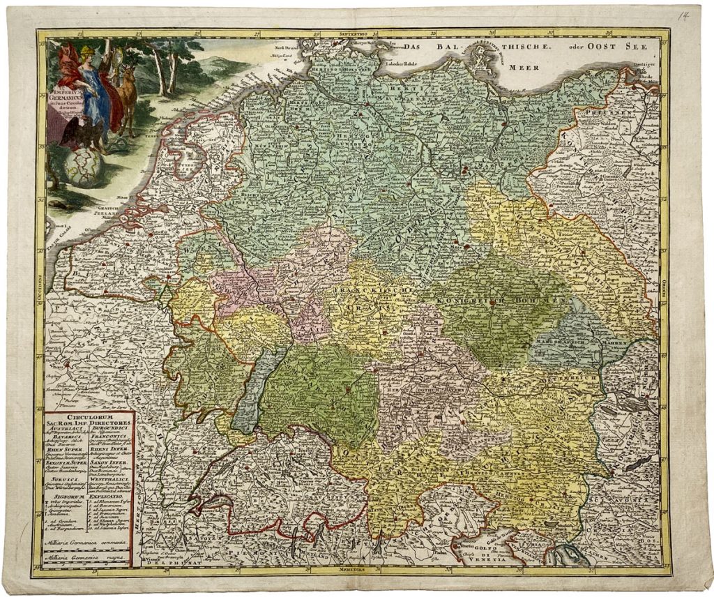 Mapa antiguo de Alemania