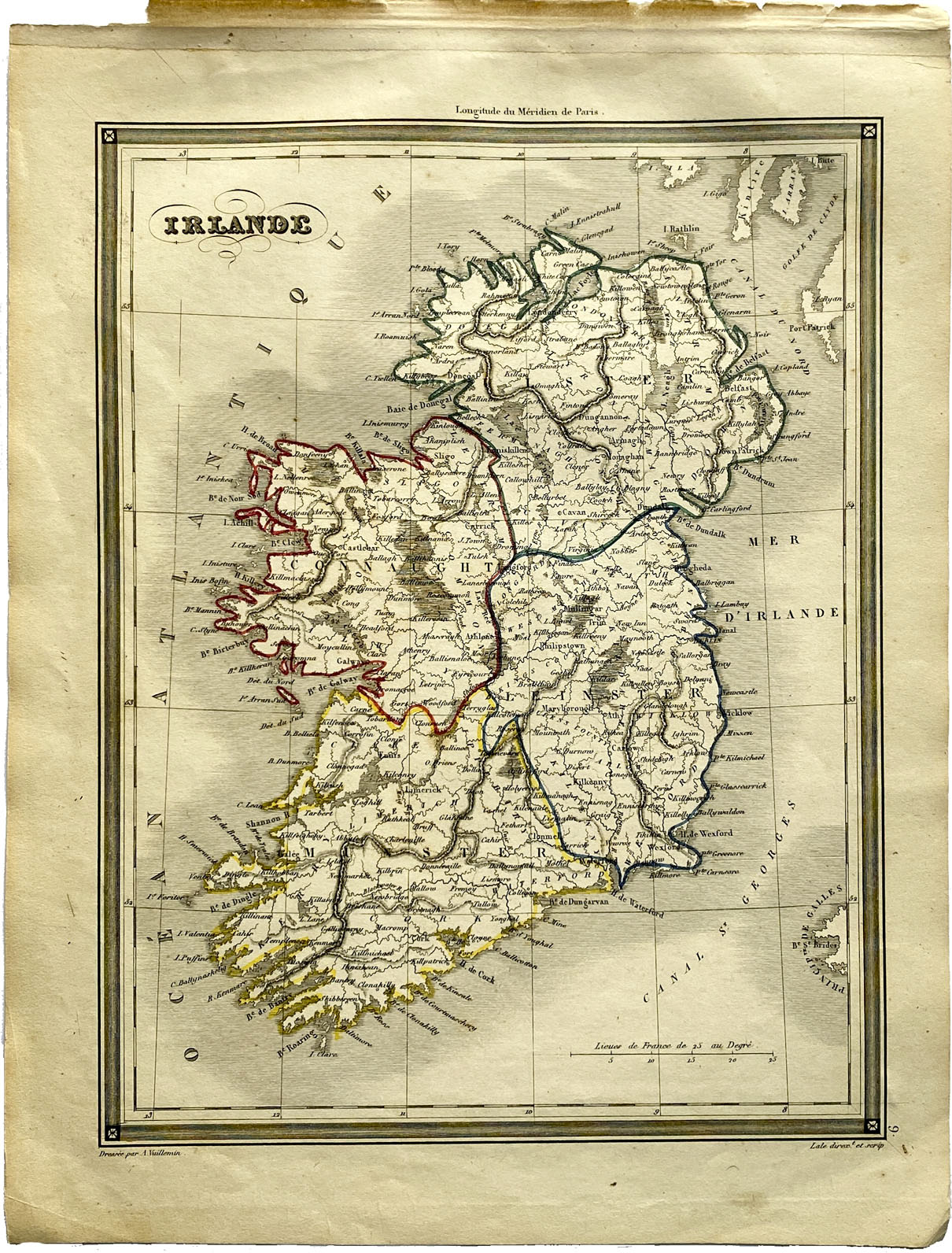 Mapa antiguo de Irlanda