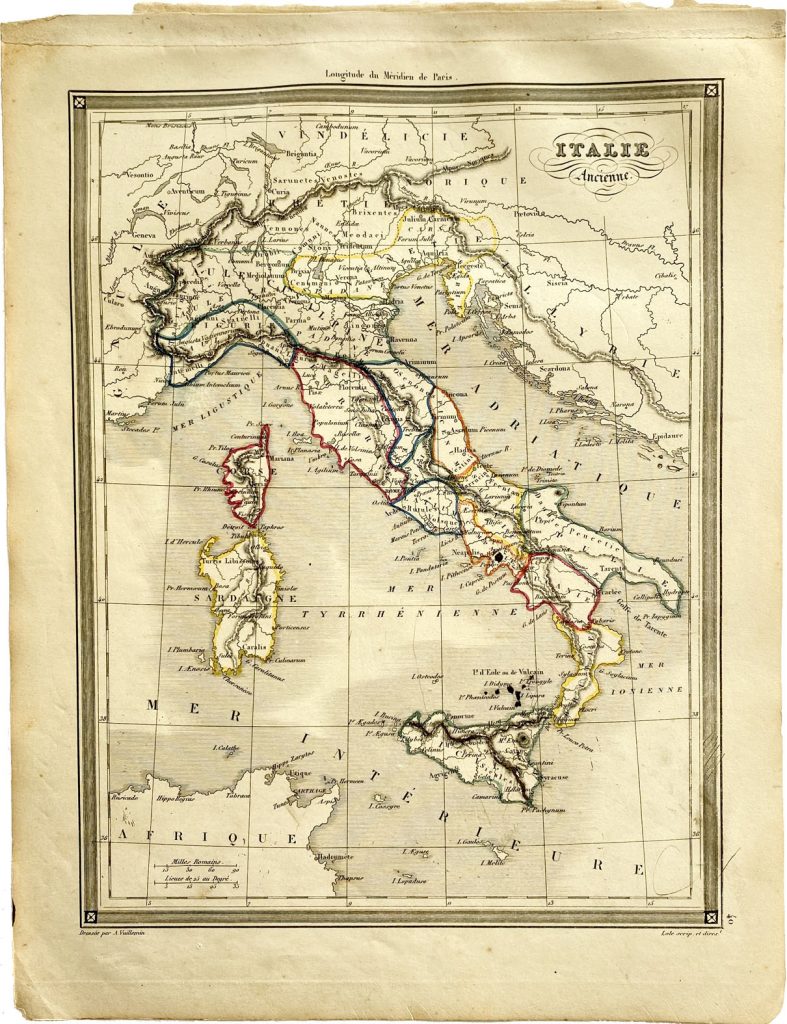 Mapa Antiguo de Italia