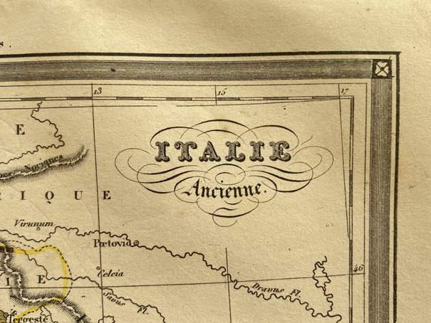 Mapa Antiguo de Italia