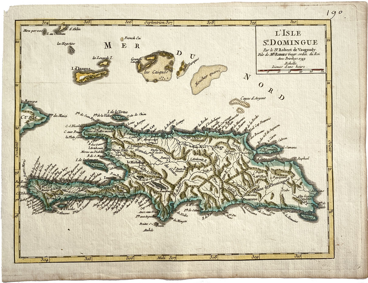 Mapa antiguo de Santo Domingo