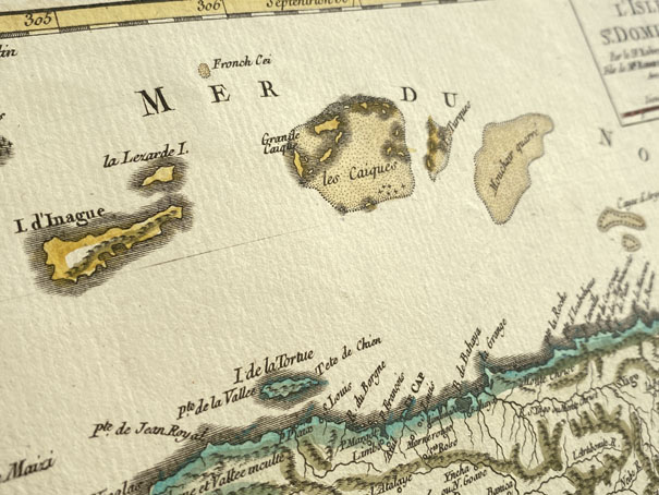 Mapa antiguo de Santo Domingo