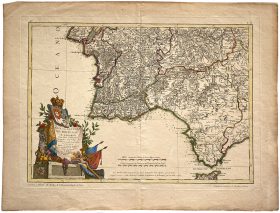 Mapa Antiguo de España y Portugal