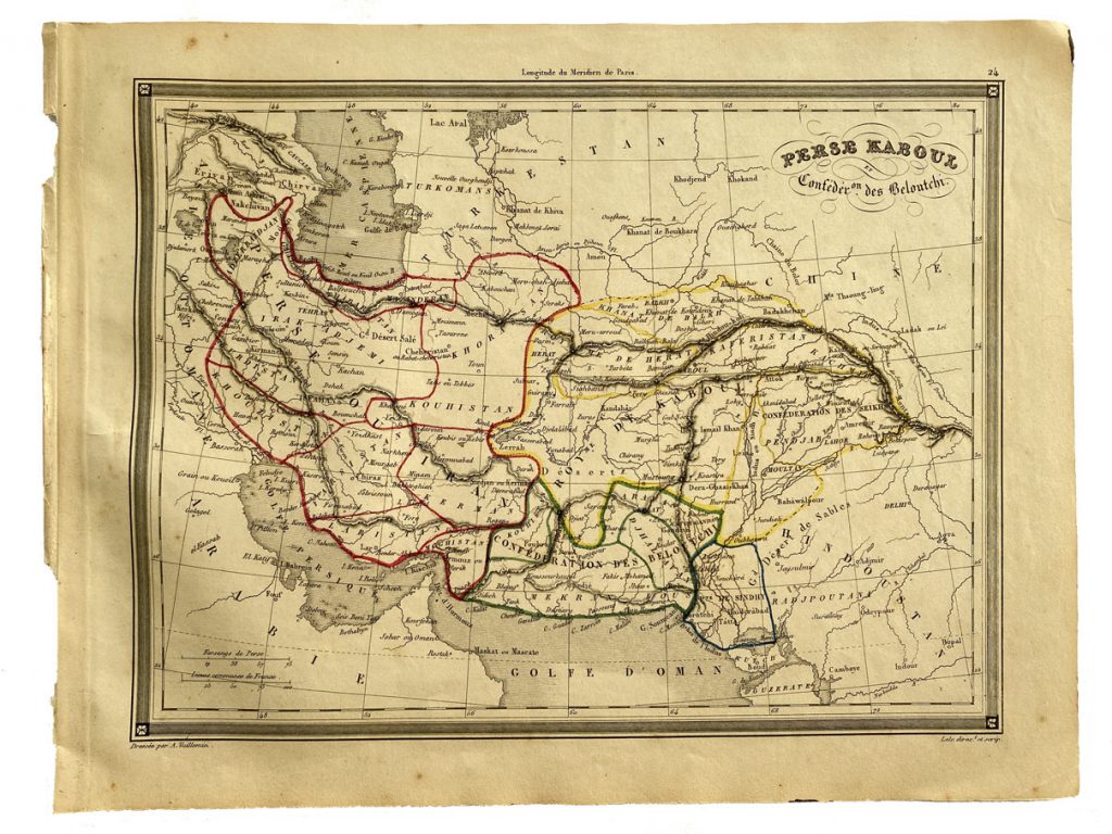 Mapa antiguo de Asia