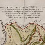 Mapa antiguo de Italia y Roma