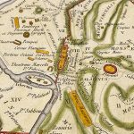 Mapa antiguo de Italia y Roma