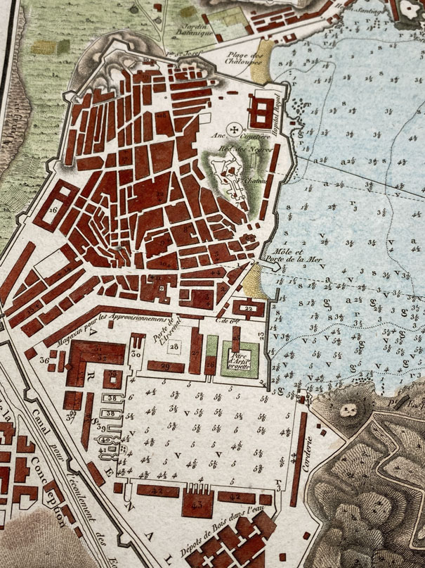 Mapa antiguo de España Cartagena