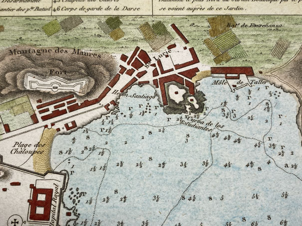 Mapa antiguo de España Cartagena