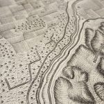 Mapa antiguo de Zaragoza, España