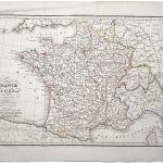 Mapa antiguo de Francia