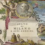 Mapa Antiguo de Milán Italia