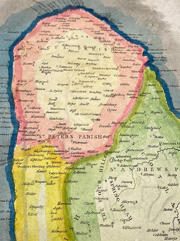 Mapa antiguo de Barbados