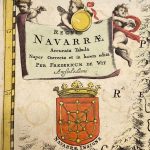 Mapa antiguo de Navarra España