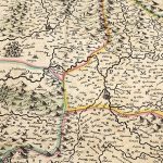 Mapa antiguo de Navarra España