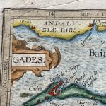 Mapa antiguo de Cádiz España
