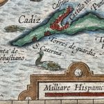 Mapa antiguo de Cádiz España