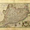 Mapa antiguo de Cataluña España