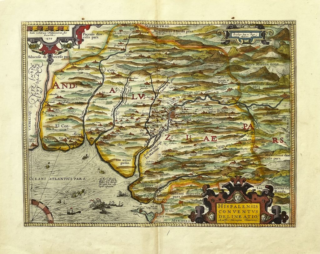 Mapa Antiguo de Andalucia España