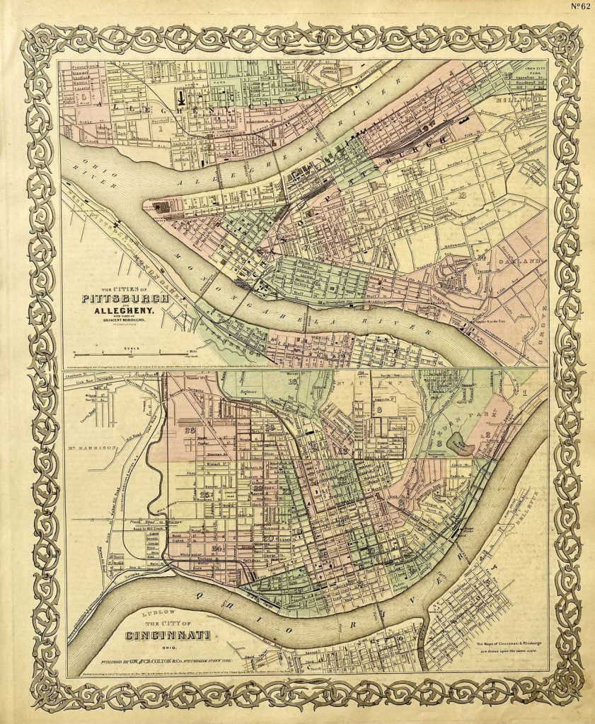 Mapa Antiguo Estados Unidos
