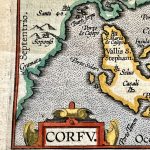 Mapa antiguo de Grecia Corfu