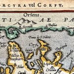 Mapa antiguo de Grecia Corfu