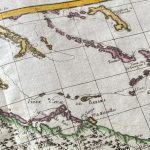 Mapa antiguo de Cuba
