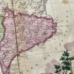 Mapa antiguo de Aragón, Cataluña y Navarra