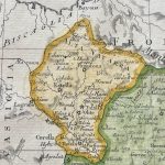 Mapa antiguo de Aragón, Cataluña y Navarra