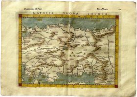 Mapa antiguo de Turquía