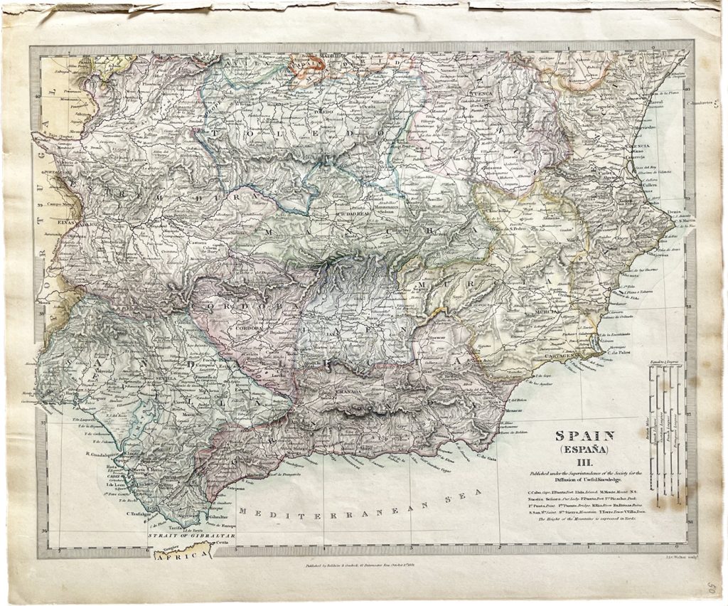 Mapa antiguo de España