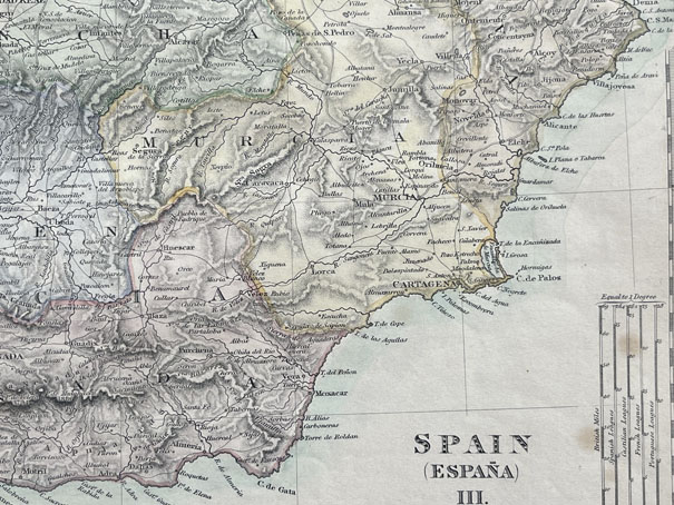 Mapa antiguo de España